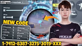 PUBG 35 Update 🔥 Best Sensitivity Code amp 5 Finger Control Settings  BGMI  Pubg Mobile 2024 [upl. by Ekralc]