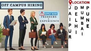 Companies hiring freshers and experienced candidates for tech roles MUST APPLY [upl. by Ettenauq773]