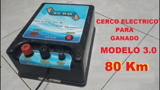 Cerco eléctrico para ganado con alcance de 80km modelo 30 [upl. by Byron]