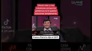 Franco Parisi lo profetizó el 2011 vienen más y peores colisiones [upl. by Lydell89]