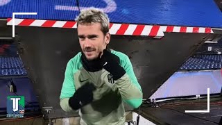 WATCH Antoine Griezmann amp Atletico Madrid TRAIN ahead of Feyenoord UCL CLASH [upl. by Raquel]