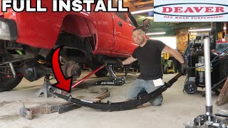 Full Install Duramax Deaver 4” Lift Leaf Springs [upl. by Herates]