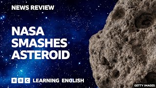 Nasa smashes asteroid BBC News Review [upl. by Gnilsia844]