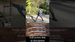 Windlass Pattern 1796 British Light Cavalry Sabre Test Cutting shorts saber sword [upl. by Bobbie274]