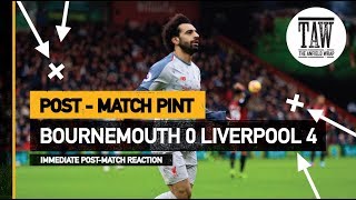 Bournemouth 0 Liverpool 4  Post Match Pint [upl. by Ayaladnot]