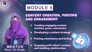 Master LinkedIn Content Creation Strategy Posting amp Engagement for Maximum Impact  Module 5 [upl. by Einiffit]