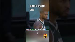 Milwaukee Bucks 5 Straight Lose NBA giannisantetokounmpo lebronjmes milwaukeebucks [upl. by Akiret]