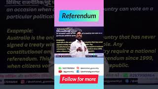 Referendum Meaning and Detailed Explanation by Abhishek Gyanarthy sir [upl. by Mw]