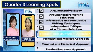 Structuralist and Formalist Approach  Grade 10 English  Quarter 3 Week 5 [upl. by Immak]