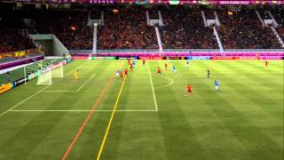 FIFA 12 UEFA Euro 2012 1006  Симуляция матча quotИспания  Италияquot [upl. by Nesnej]