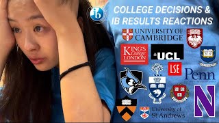 COLLEGE DECISIONS  IB RESULTS REACTION 2023 ivies t10s northwestern jhu uk cambridge hk intl [upl. by Ellenod]