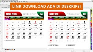 Download Template Kalender 2026 CDR [upl. by Viehmann]