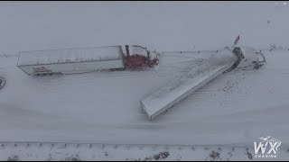 Huge Lake Effect Snow buries Erie PA to New York state line  Winter Storm  November 2024  Raw 4k [upl. by Ailam]