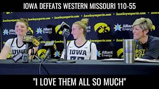 Iowas Teagan Mellegni Loves Her Team hawkeyes [upl. by Dralliw]