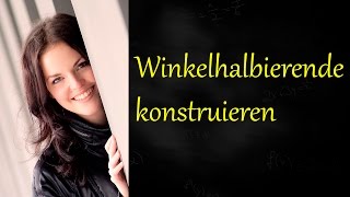 Winkelhalbierende im Dreieck mit Zirkel konstruieren [upl. by Arymahs]