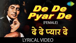 De De Pyaar De Full 4K Video  Sharaabi  Amitabh Bachchan Jaya Prada  Kishore Kumar [upl. by Aitat]