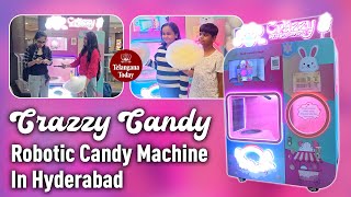 Crazzy Candy Robotic Candy Vending Machine In Hyderabad  Punjagutta Next Galleria Mall Hyderabad [upl. by Kandace]