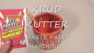 Harden your old paint with Krud Kutter Waste Paint Hardener [upl. by Erland]