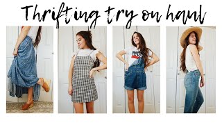 THRIFT HAUL clothing try on [upl. by Kcirdla]