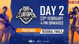 Hindi PMCO India Regional Finals Day 2  Spring Split  PUBG MOBILE CLUB OPEN 2020 [upl. by Helsell400]