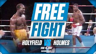 Evander Holyfield vs Larry Holmes  CLASH OF CHAMPIONS  ON THIS DAY [upl. by Hannasus]