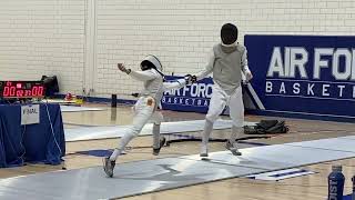 FINALS  LOZANO Veyron Jericho VS LIN Xilong  Air Force ROCRJCC Div II Mens Foil [upl. by Eckardt]