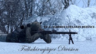 Call to Arms  GoH Ostfront  German Fallschirmjäger Division 8 Flooded Lowlands Defence [upl. by Yroc]