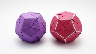 ORIGAMI DODECAHEDRON Jo Nakashima [upl. by Ydaj]