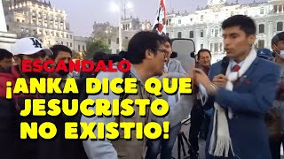 PASTOR ANTHONY LASTRA CONFRONTA A ANKA EN PLAZA SAN MARTIN POR NEGAR LA EXISTENCIA DE JESUS [upl. by Ajnot346]