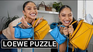 Watch Before Buying LOEWE PUZZLE BAG  Pros  Cons Sizing What Fits Inside  Tiana Peri [upl. by Bannister]