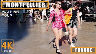 MONTPELLIER FRANCE 2023 Walking Tour 4K Ultra HD [upl. by Ahsimaj]