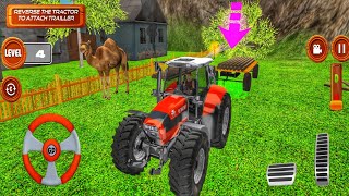 Indian Modern Tractor Driving Simulator  Realistic Farming Gameplay Android [upl. by Eachern23]