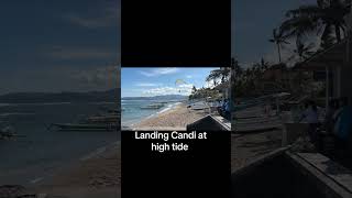 Landing at Candidasa when it’s high tide can be done [upl. by Canfield]