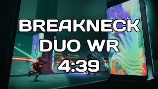 Destiny 2 Breakneck Duo Speedrun WR 439 [upl. by Yatnod]