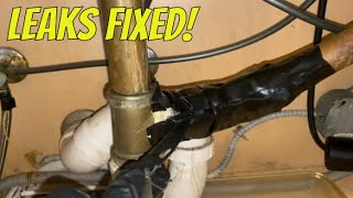 Leak Under Kitchen Sink  Garbage Disposal amp Tubular Waste Piping Replaced [upl. by Iren256]