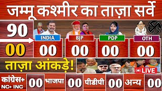 Jammu Kashmir Assembly election opinion poll 2024  Jammu Kashmir taaja survey  PDP  INC  BJP NC [upl. by Evoy]