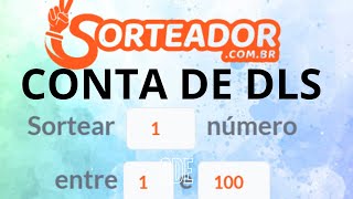 🔴 AQUELA RIFA DA CONTA DE DLS 🔴 SORTEIO NO APP SORTEADOR [upl. by Siloa]