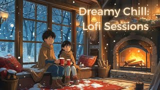 ❄️ Cozy Winter Cabin Night 🌙  Chill LoFi Beats for Relaxing amp Studying [upl. by Barker]