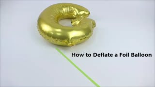 How to deflate a foil balloon [upl. by Cagle]