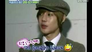 hyun joong backstage interview about wgm and hwang bo [upl. by Eisen]