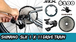 BUDGET SHIMANO SLX 11 SPEED DRIVE TRAIN FROM ALIEXPRESS [upl. by Ecnal]