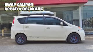 Alza Swap Caliper Depan amp Belakang Tukar Warna lain [upl. by Rumit116]