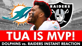 Dolphins Offense COOKS The Raiders Miami Dolphins vs Las Vegas Raiders INSTANT REACTION [upl. by Euf]