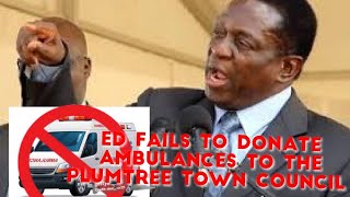 HONAI ED FAILS TO DONATE AMBULANCES TO THE PLUMTREE TOWN COUNCIL [upl. by Nageem7]