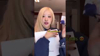 ROSÉ UNBOXING ROSIE 😍 The poster is so HUGE 😲😎 Let’s support her 🤍 rosé blackpink [upl. by Enileda]