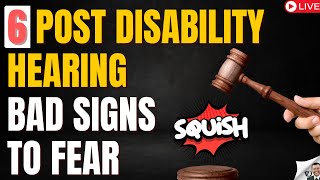 6 Signs Your Disability Claim Post Hearing Will Be Denied [upl. by Ellevel]