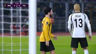 WOLVERHAMPTON VS FULHAM  PES 2021 GAMEPLAY [upl. by Kcirredal]