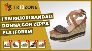 I 5 migliori sandali donna con zeppa platforrm [upl. by Saw]