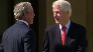 Clinton pokes fun at Bushs paintings [upl. by Gianna546]