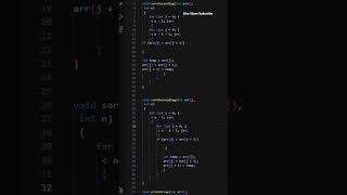 Ascending Descending Order Code In C Language In VS Codecodingcoding clanguage ytshorts [upl. by Modla]